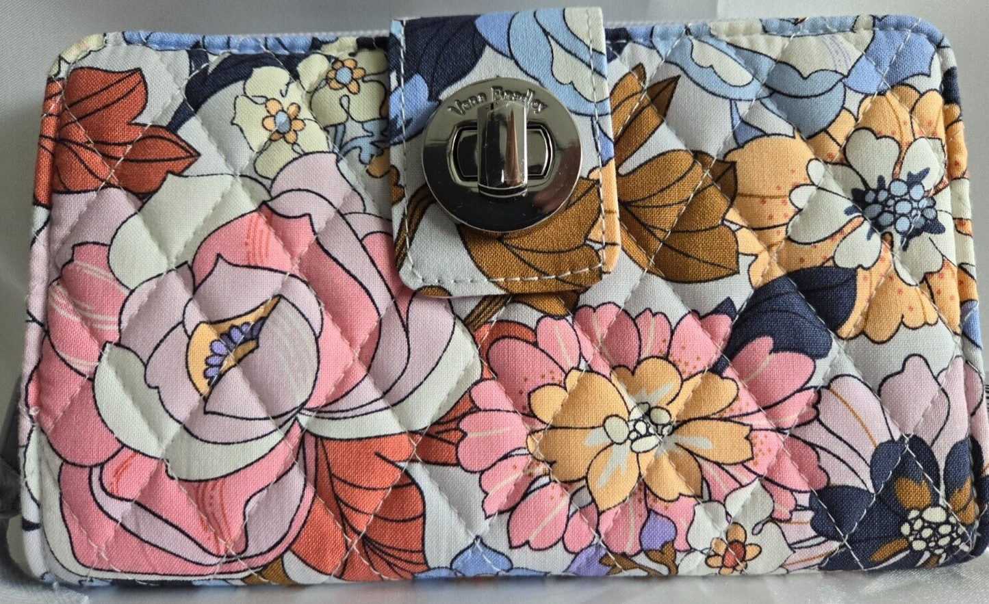Vera Bradley RFID Turnlock Wallet, Aloha Blooms