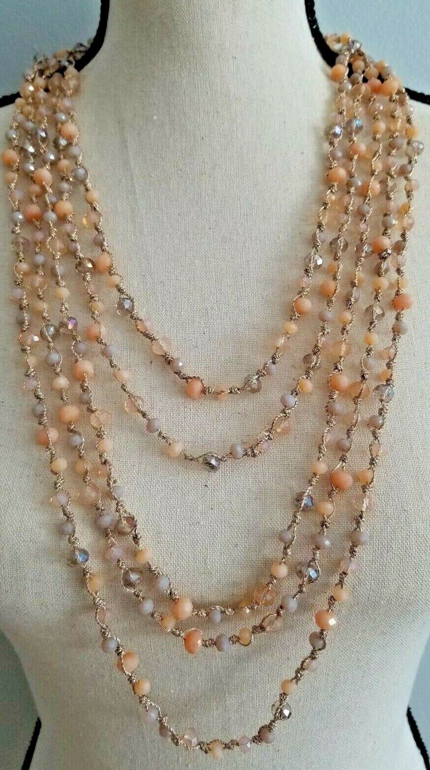 CHICO'S LEAH KNOTTED MULTI NECKLACE