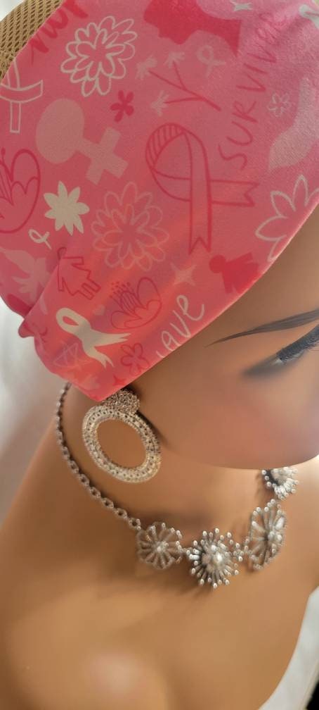 Breast Cancer Awarness Twisted Headband