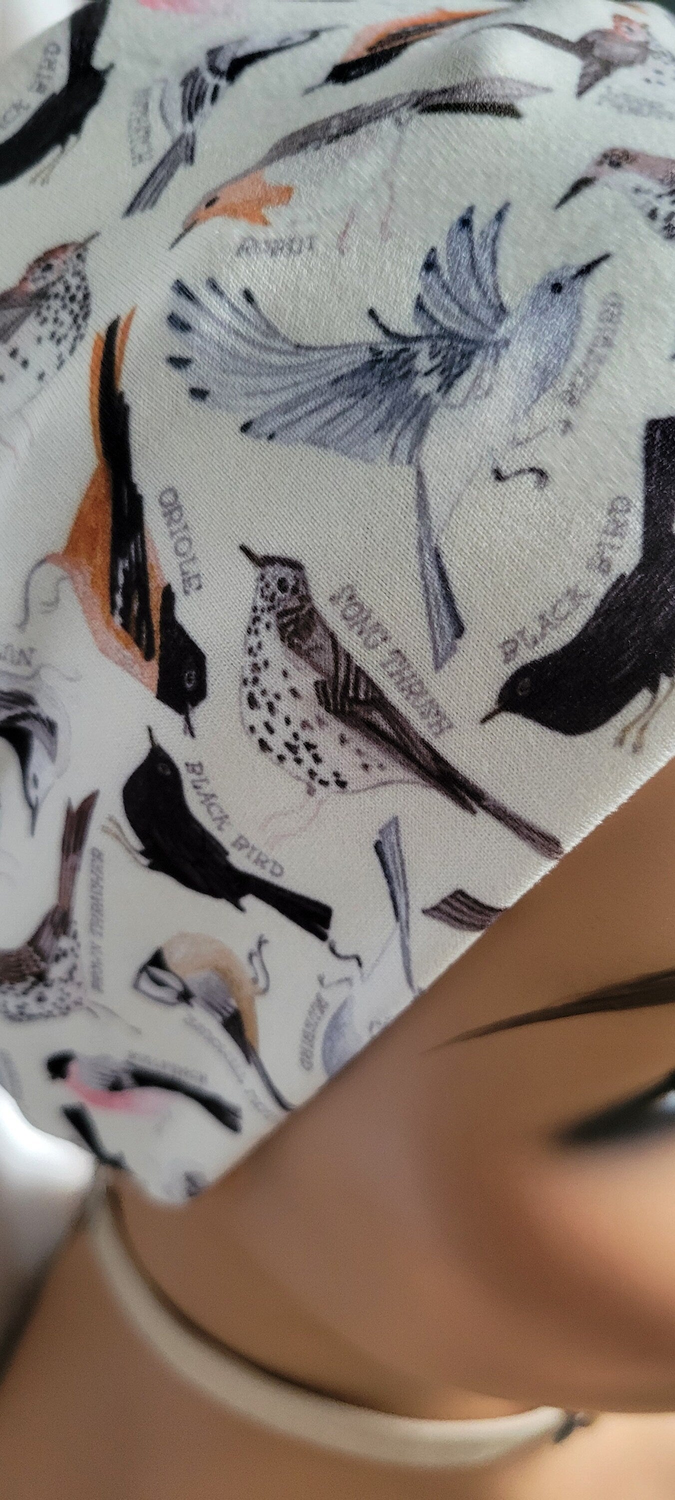 Beautiful Birds Allover Twisted Headband