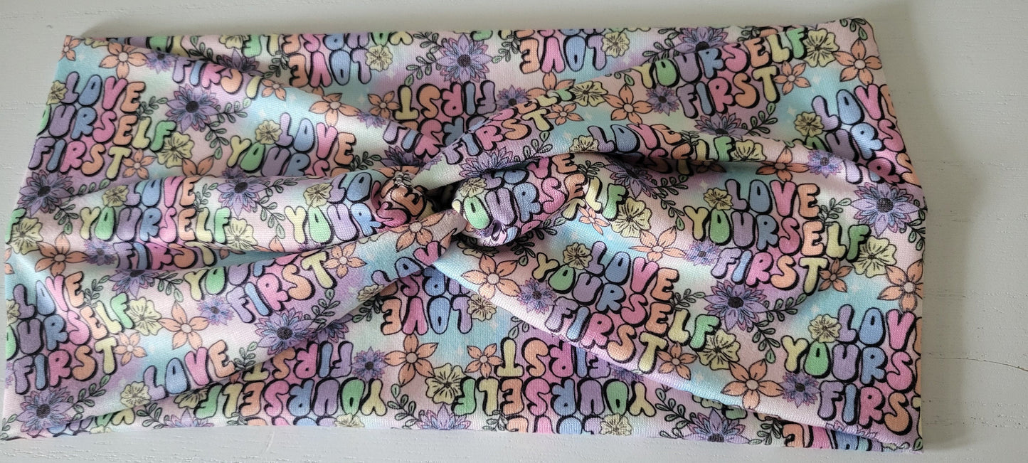 Love Yourself First Twisted Headband