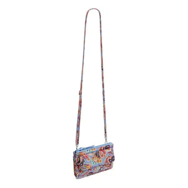 Vera Bradley RFID Wallet Crossbody, Provence Paisley