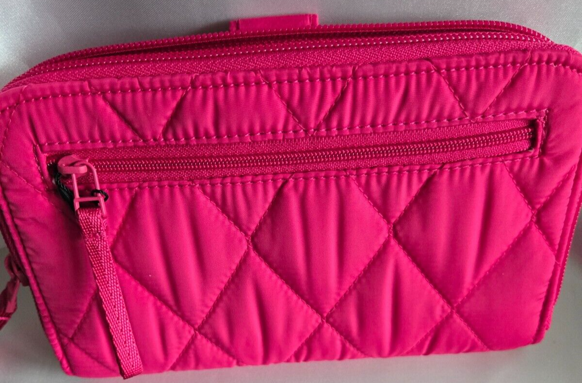 Vera Bradley Essential Tab Wallet, Peacock Pink