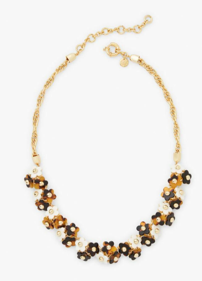 TALBOTS TORT BOUQUET STATEMENT NECKLACE
