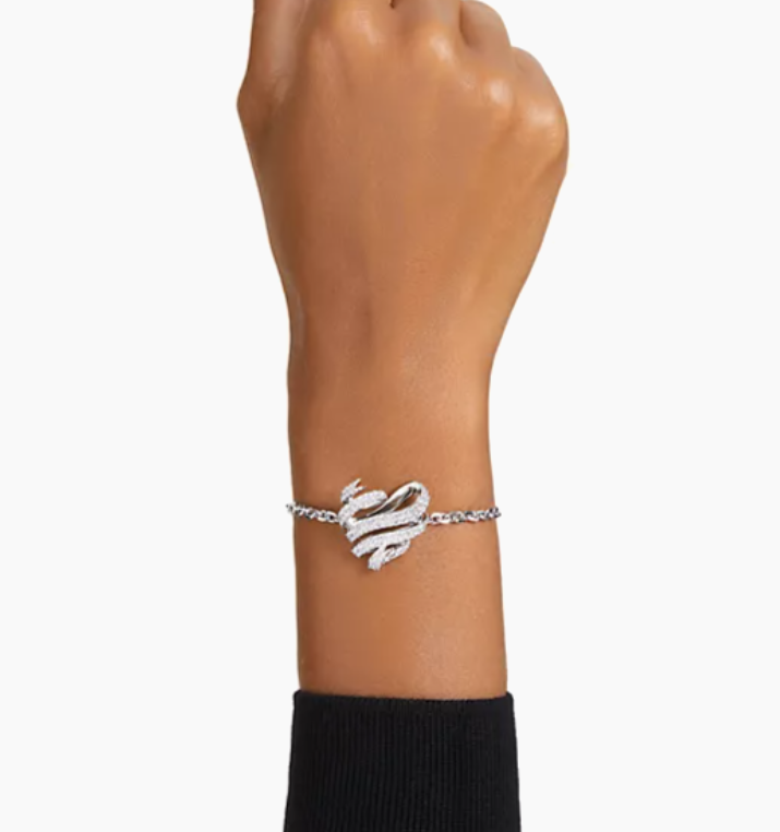 Swarovski Volta Crystal Heart Pendant Bracelet