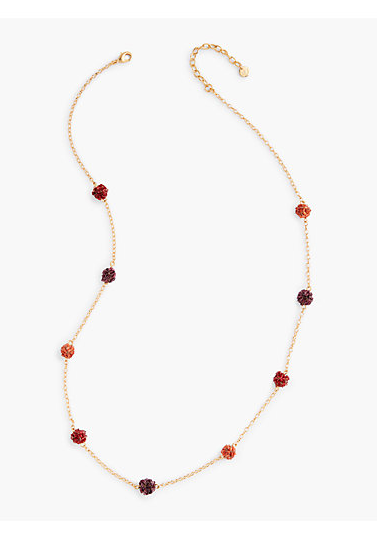 TALBOTS Beaded Sphere Layer Necklace