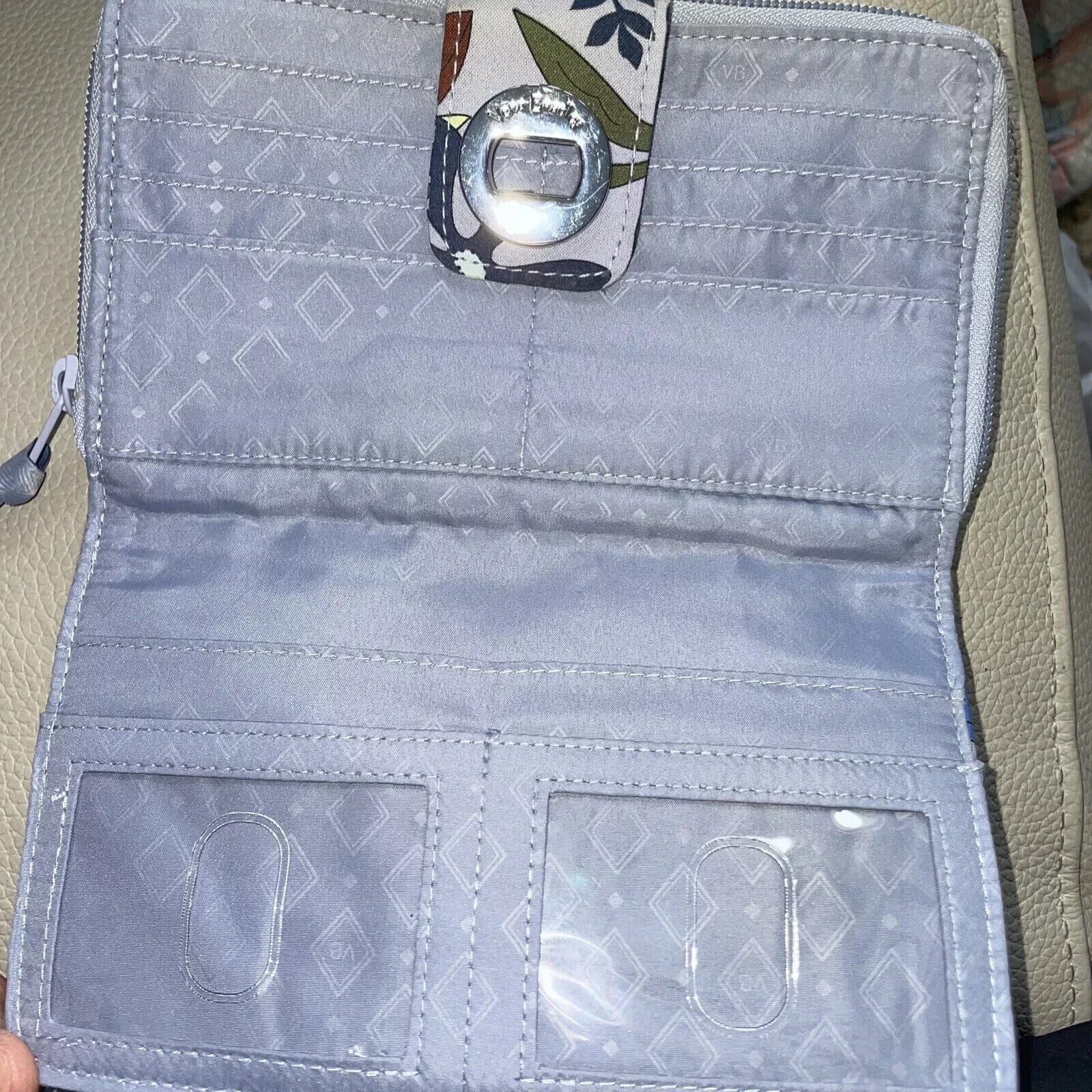 Vera Bradley RFID Cotton Turnlock Wallet, Bengal Lily