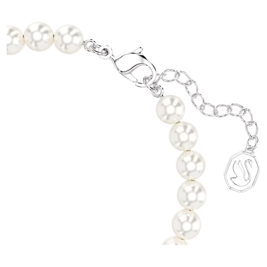 Swarovski Remix Collection strand White, Rhodium plated