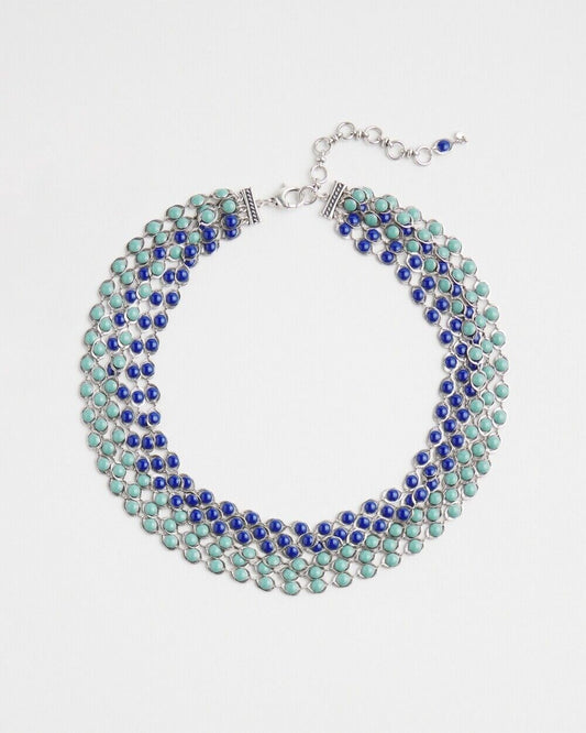 CHICO'S WESTERN MULTISTRAND BIB NECKLACE