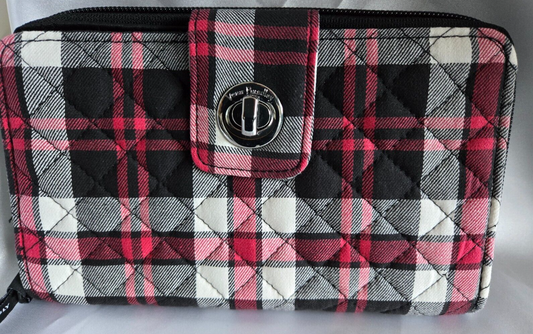 Vera Bradley RFID Turnlock Wallet, Fireplace Plaid
