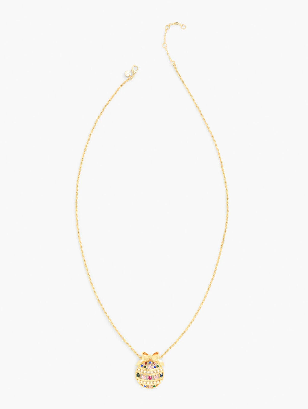 TALBOTS HOLIDAY ORNAMENT PENDANT NECKLACE