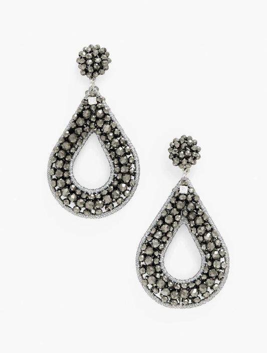 TALBOTS SCARTTERED BEADS DROP EARRINGS