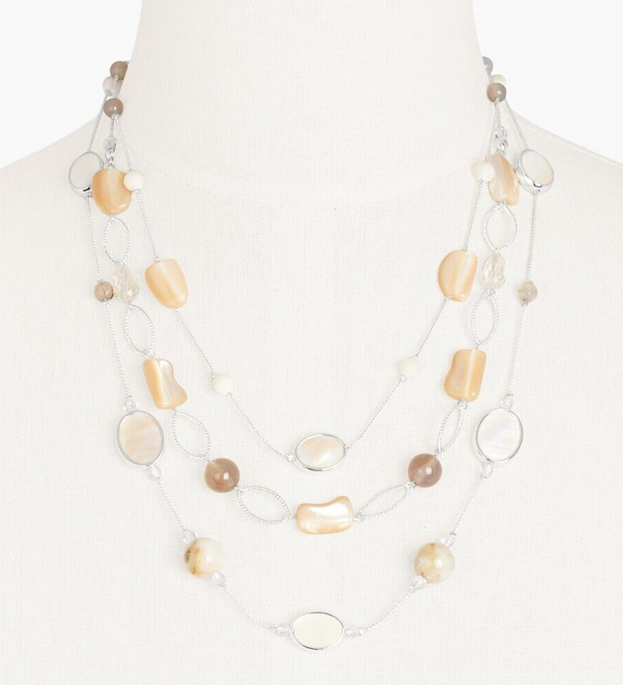 TALBOTS AU NATURAL LAYERED NECKLACE