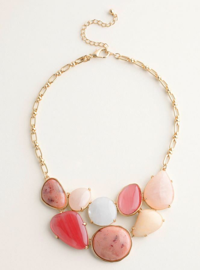 CHICO'S WARM-TONE BIB NECKLACE