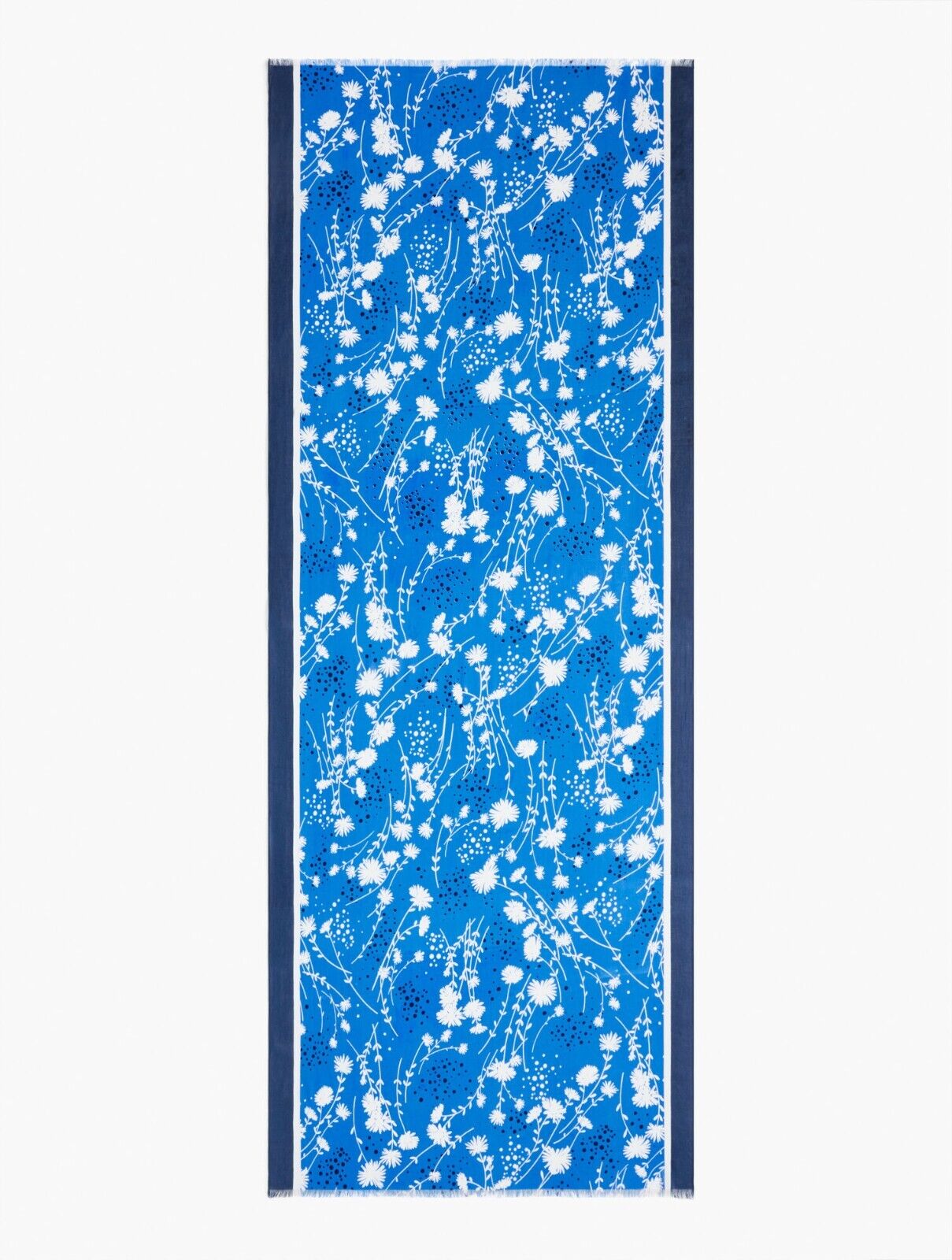 TALBOTS DANCING FLORAL SPARKLE OBLONG SCARF