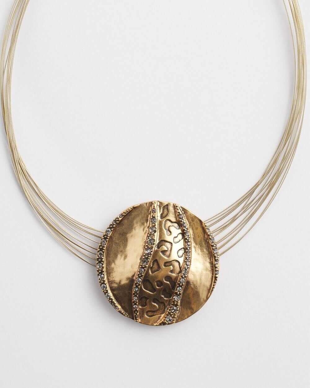 CHICO'S LEOPARD PENDANT NECKLACE