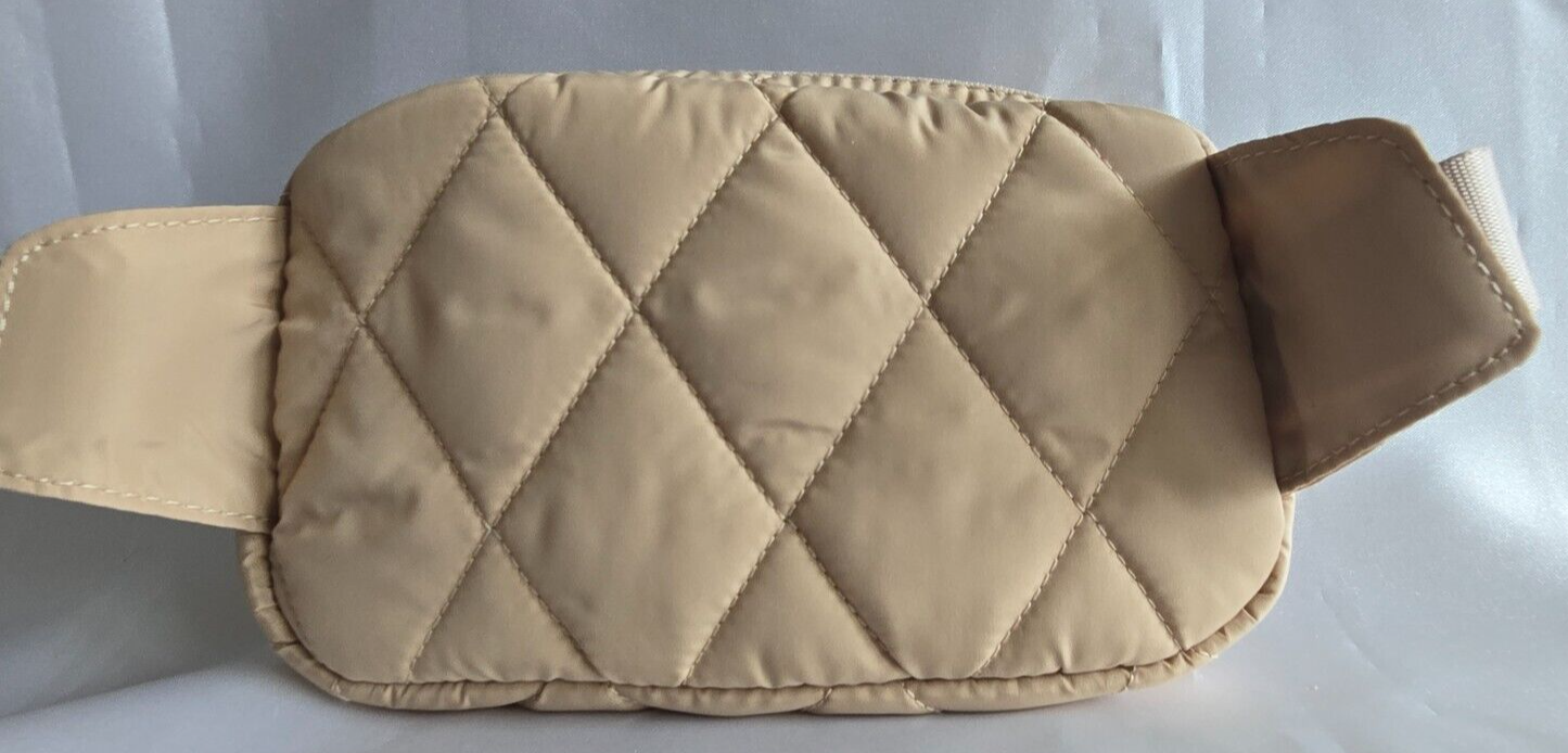 Vera Bradley Ultralight Essential Mini Belt Bag, Caramel Cream