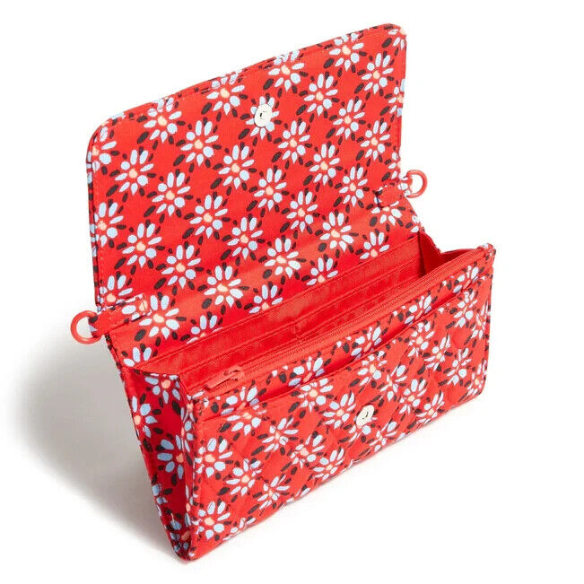 Vera Bradley Wallet Crossbody, Venetian Flowers