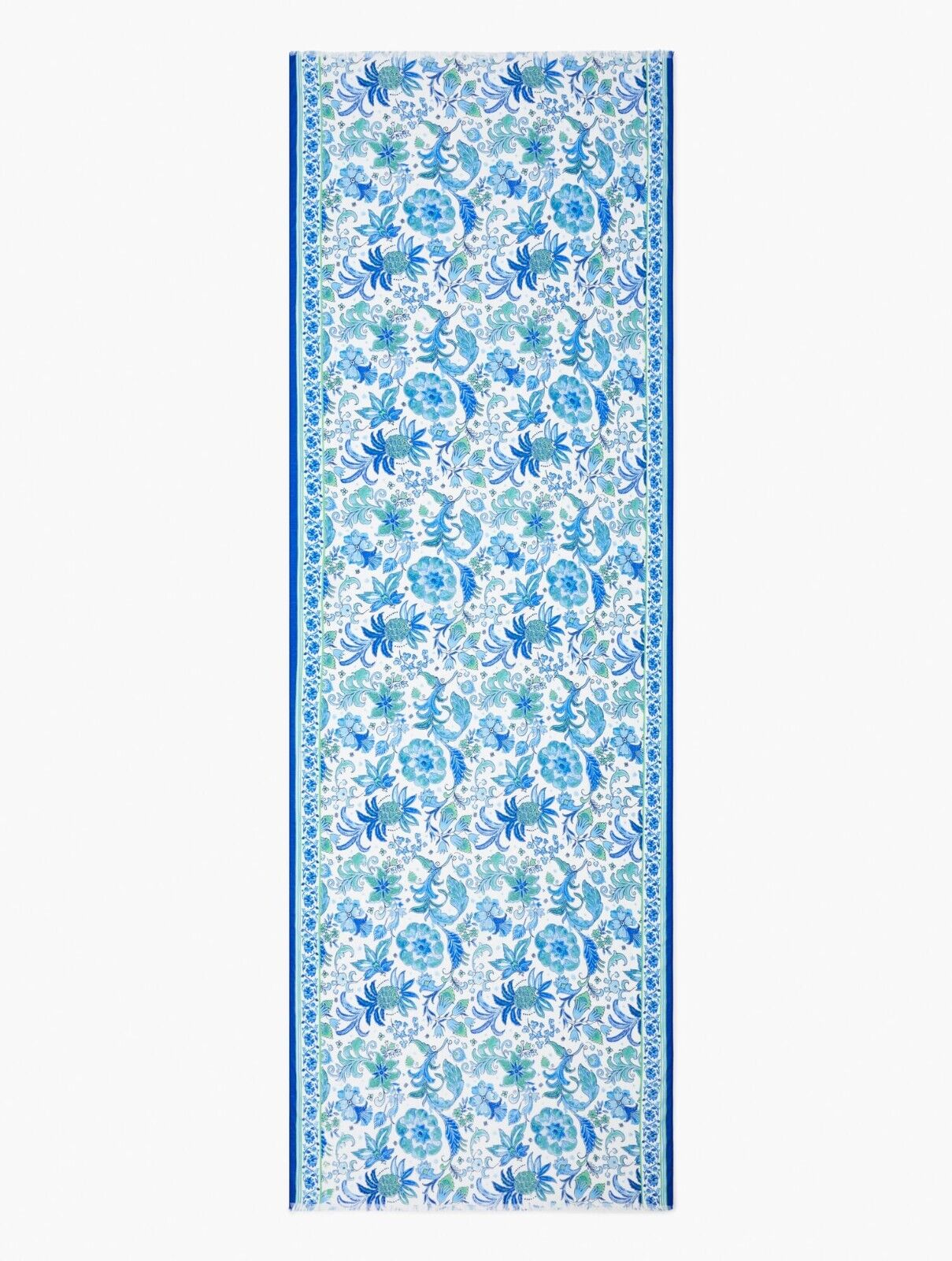 TALBOTS WHIMSICAL FLORAL OBLONG SCARF