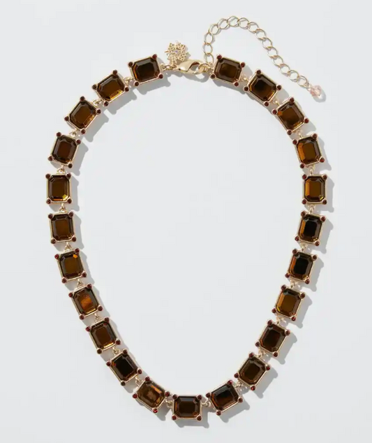 WHITE HOUSE BLACK MARKET BLACK 12K GOLD REVERSIBLE NECKLACE