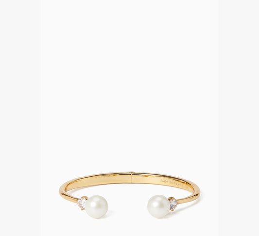 Kate Spade Pearls Of Wisdom Open Hinged Bangle