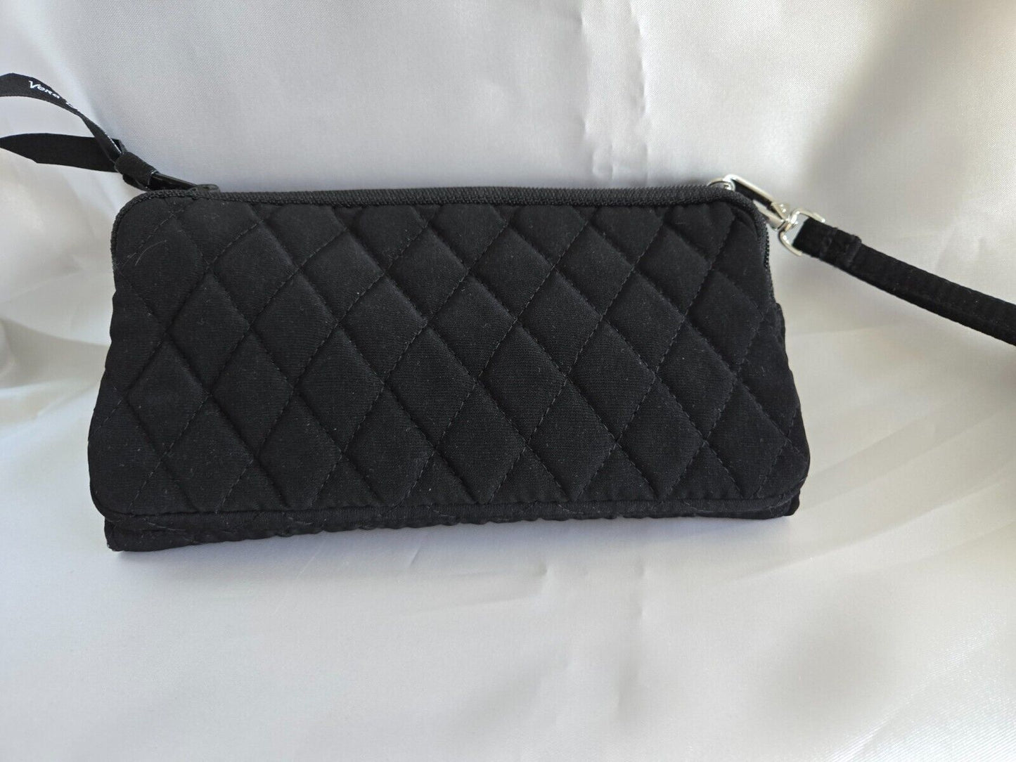 Vera Bradley RFID Crossbody, Microfiber Classic Black