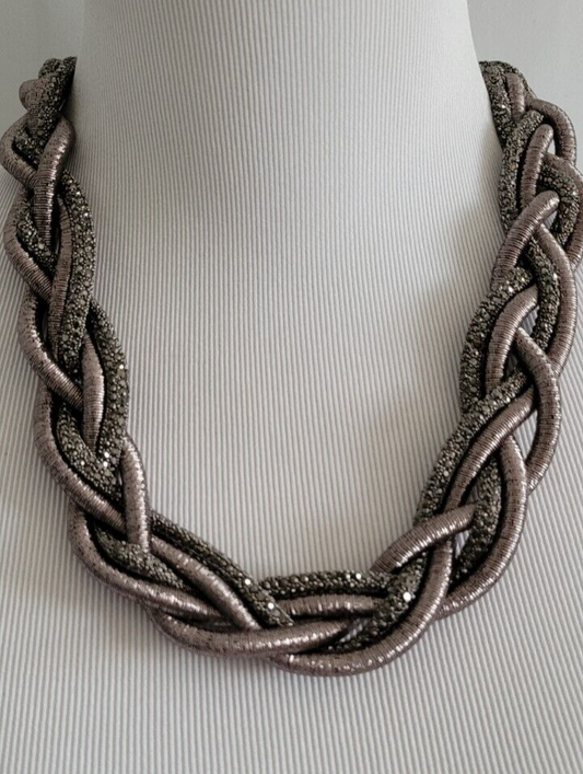 CHICO'S BRAIDED COLLAR  NECKLACE