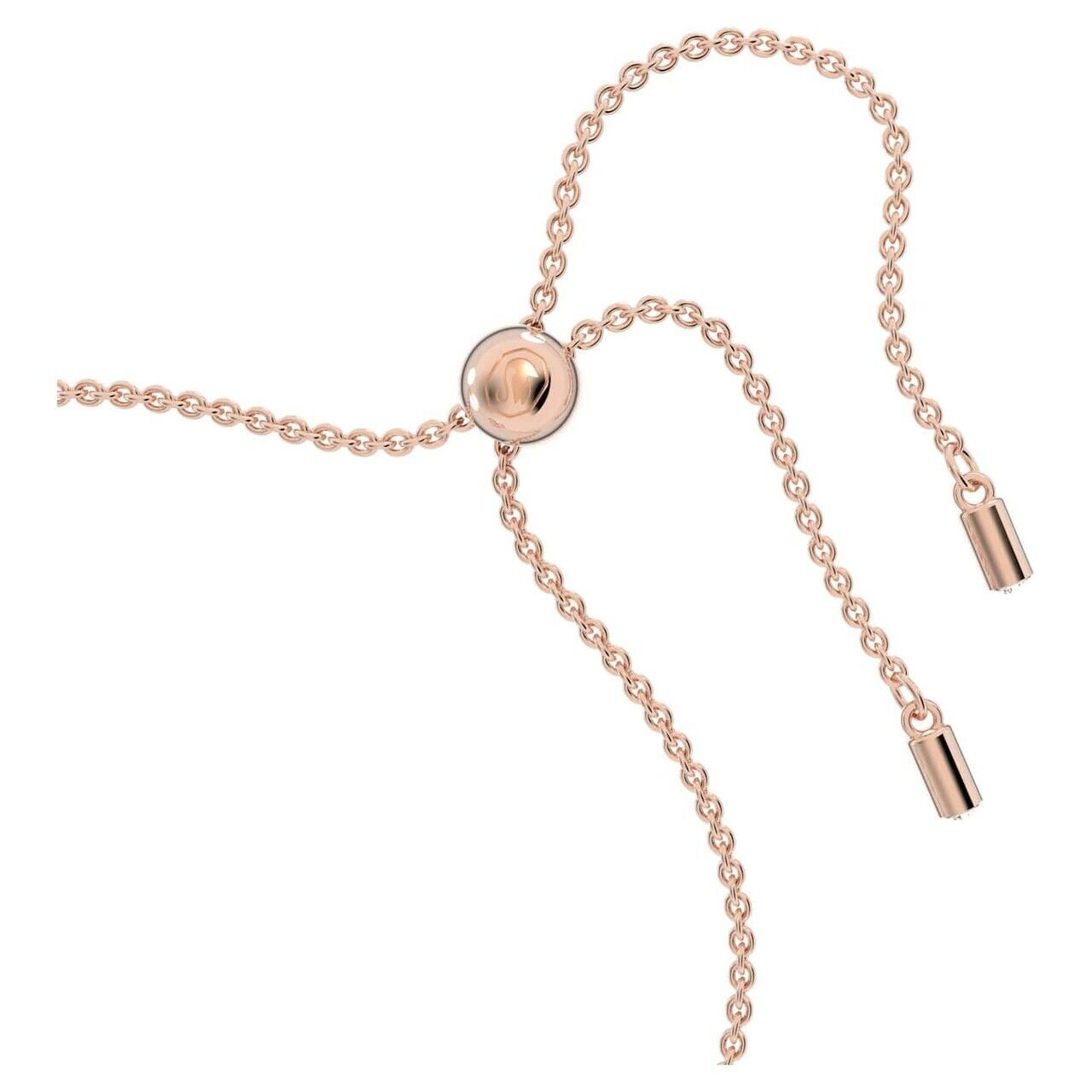 Swarovski Signum Bracelet, Swan, White, Rose-Gold Tone Plated -5621107 New