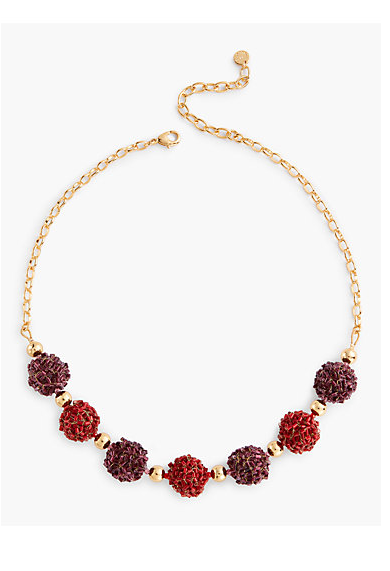 TALBOTS Beaded Sphere Necklace - Short