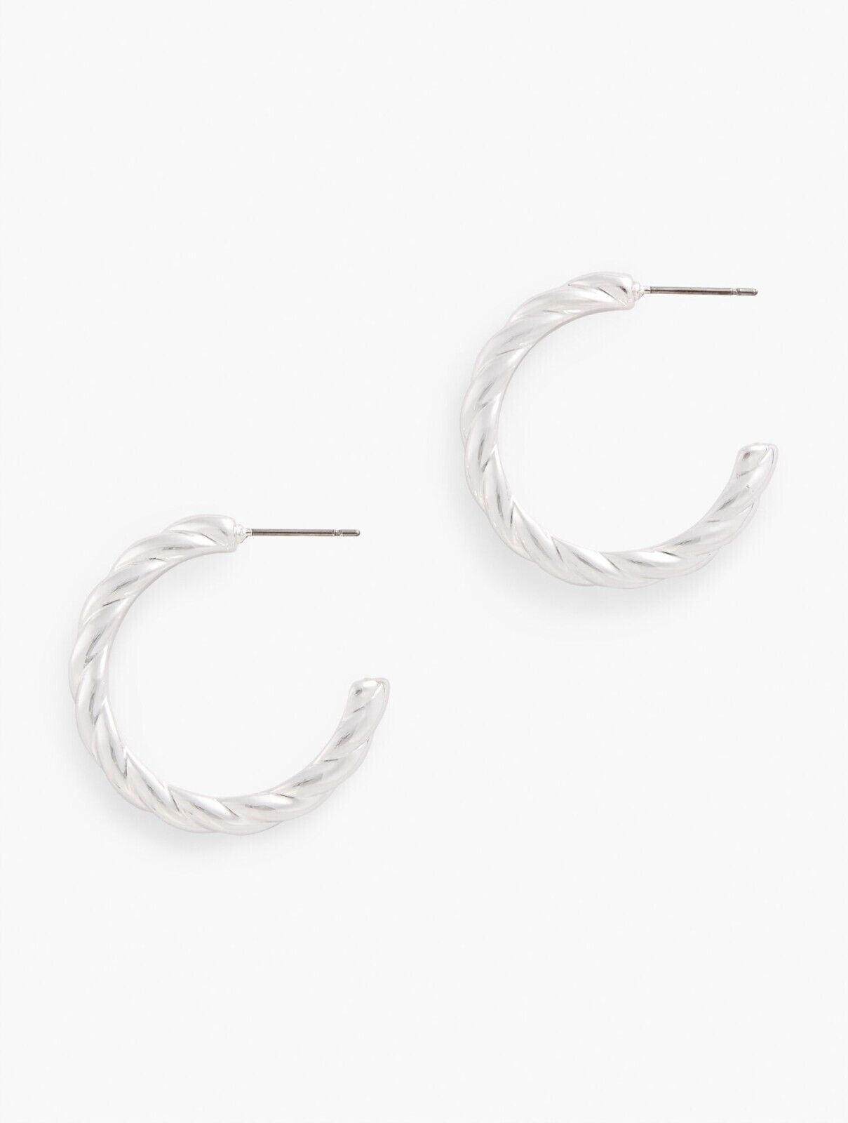 TALBOTS TWIST HOOP EARRINGS