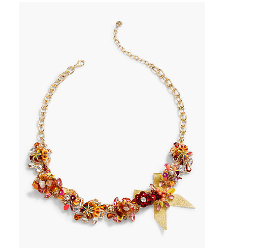 TALBOTS Sequin Cluster Necklace