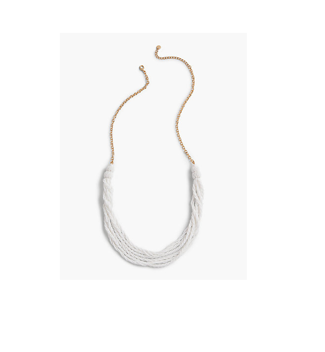 TALBOTS Twisted Beads Long Necklace
