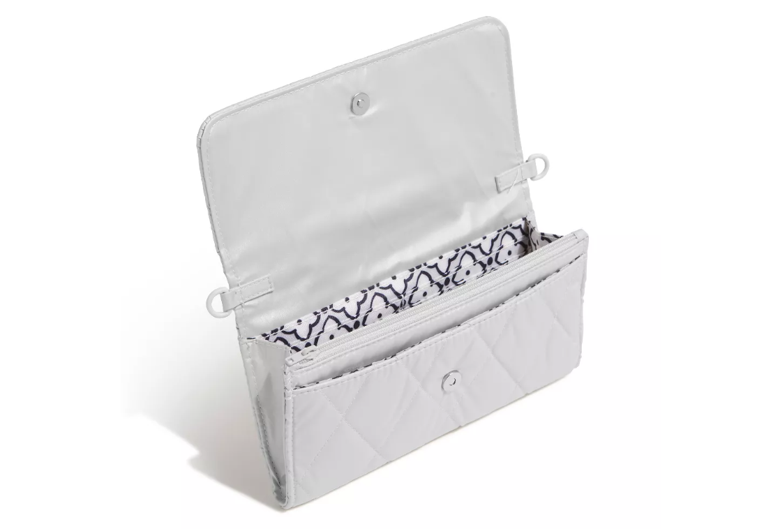 Vera Bradley Ultralight Wallet Crossbody, Oyster Mushroom