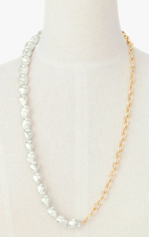 TALBOTS PEARL LINK NECKLACE