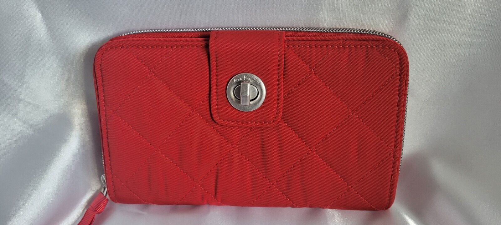 Vera Bradley RFID Turnlock Wallet, Red