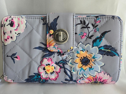 Vera Bradley RFID Turnlock Wallet, Parisian Bouquet