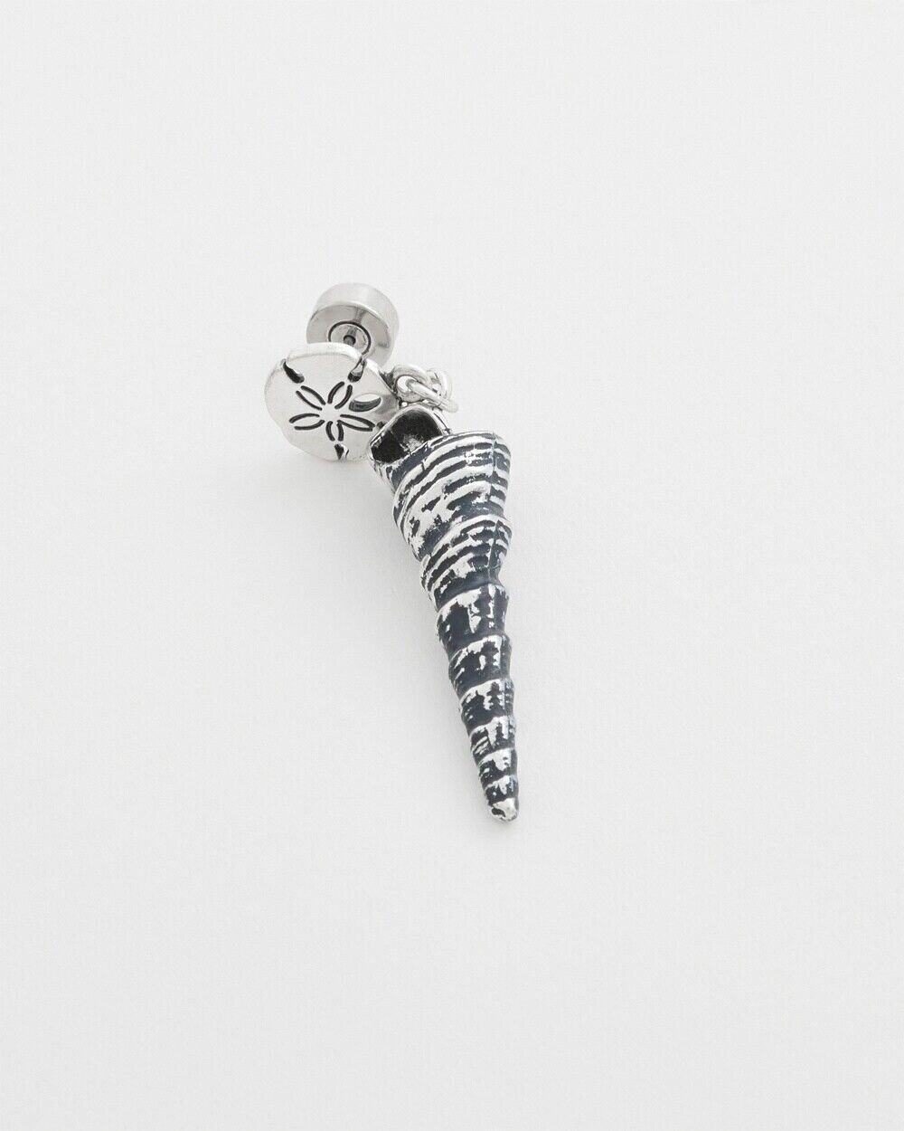 CHICO'S FAUX SHELL CHARM EARRINGS