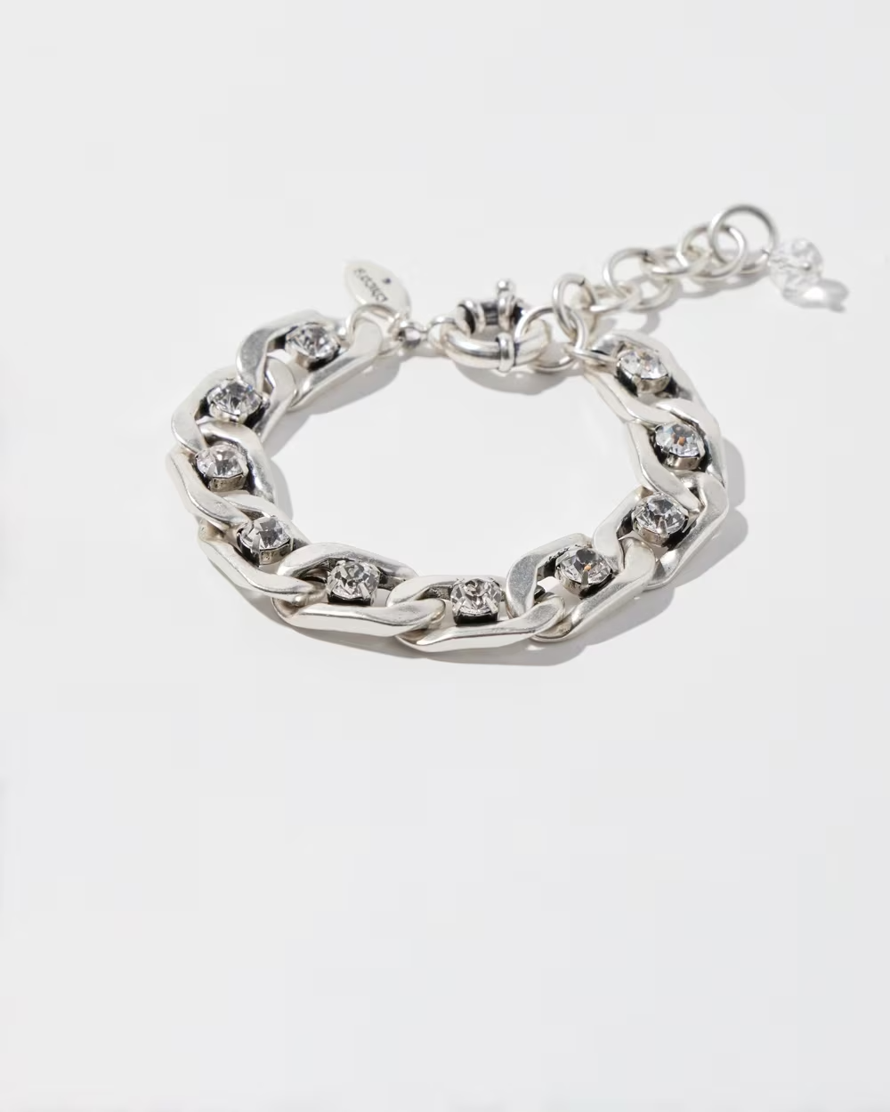 CHICO'S SILVER TONE CHAIN BRACELET