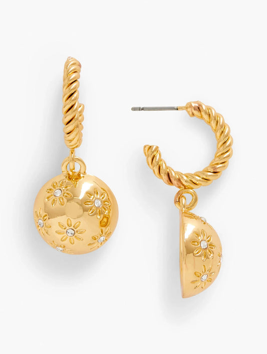 TALBOTS CELESTIAL BAUBLE DROP EARRINGS