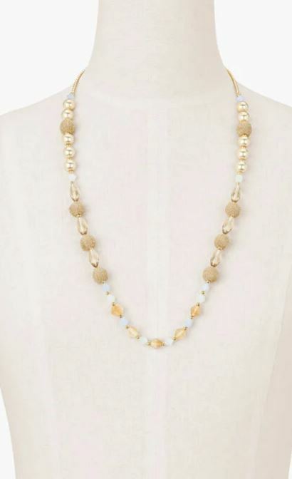 TALBOTS BASKETWEAVE LONG NECKLACE