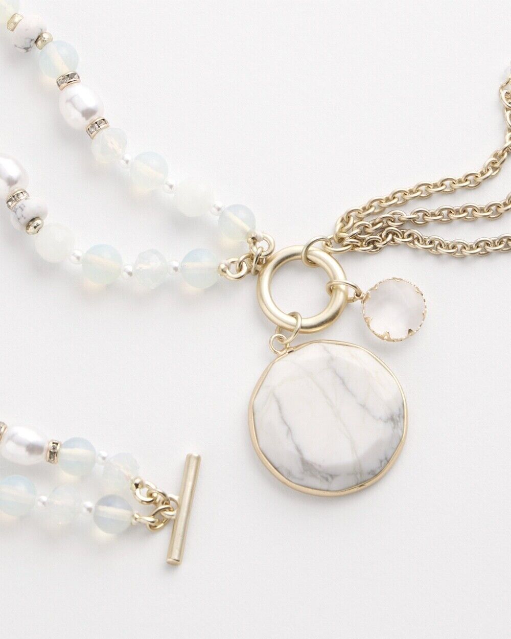 CHICO'S CONVERTIBLE BEADED NECKLACE