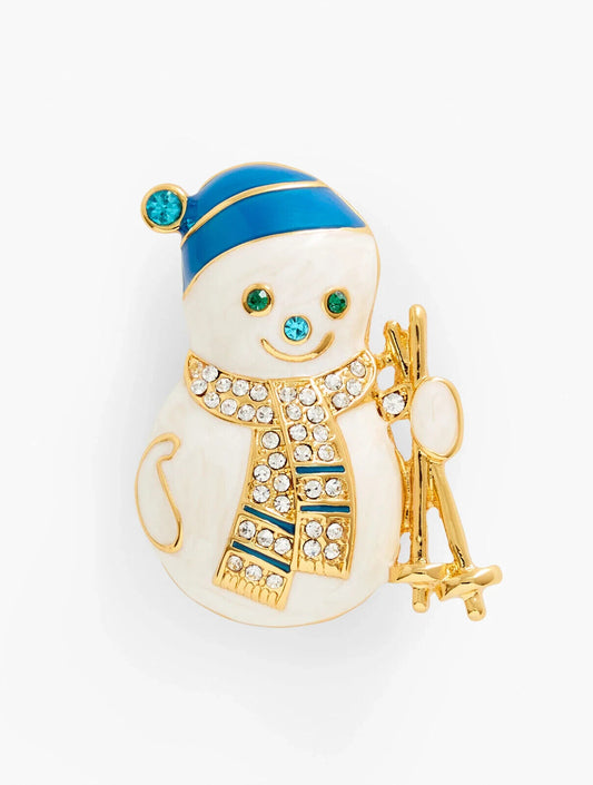 TALBOTS SNOWMAN BROOCH