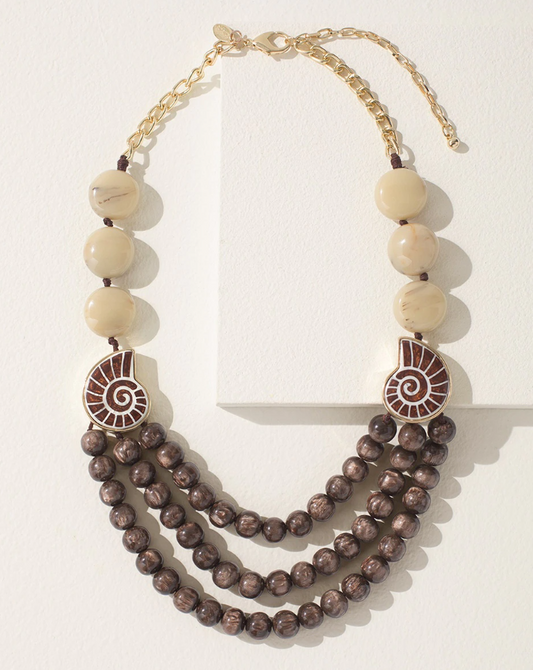 CHICO'S BEADED SHORT NECKLACE