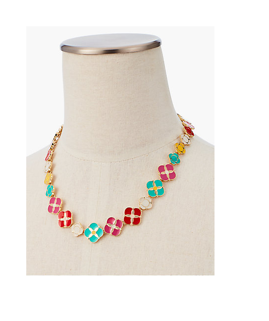 TALBOTS Geometric Statement Necklace