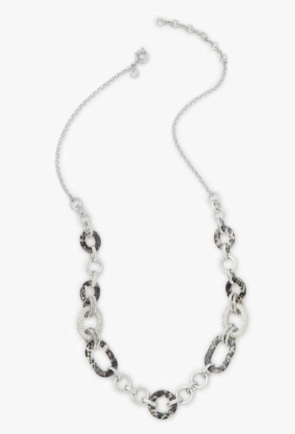 TALBOTS SNAKESKIN LONG NECKLACE