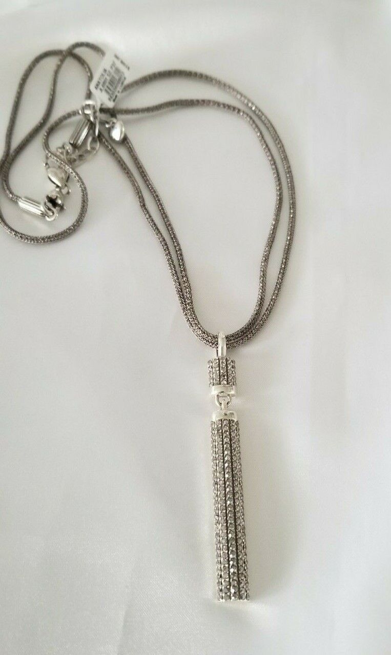BRIGHTON ANATOLIA CONVERTIBLE REVERISBLE SLIM PENDANT NECKLACE