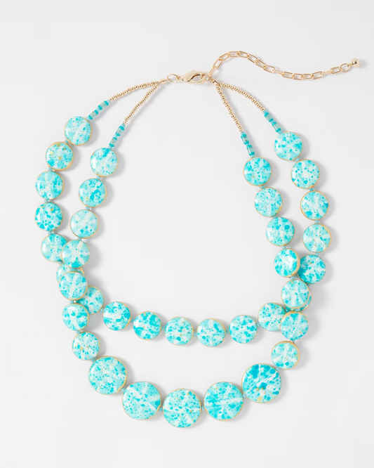 CHICO'S MOSAIC TILES MULTISTRAND NECKLACE