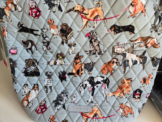 Vera Bradley Bucket Crossbody Bag, Dog Show