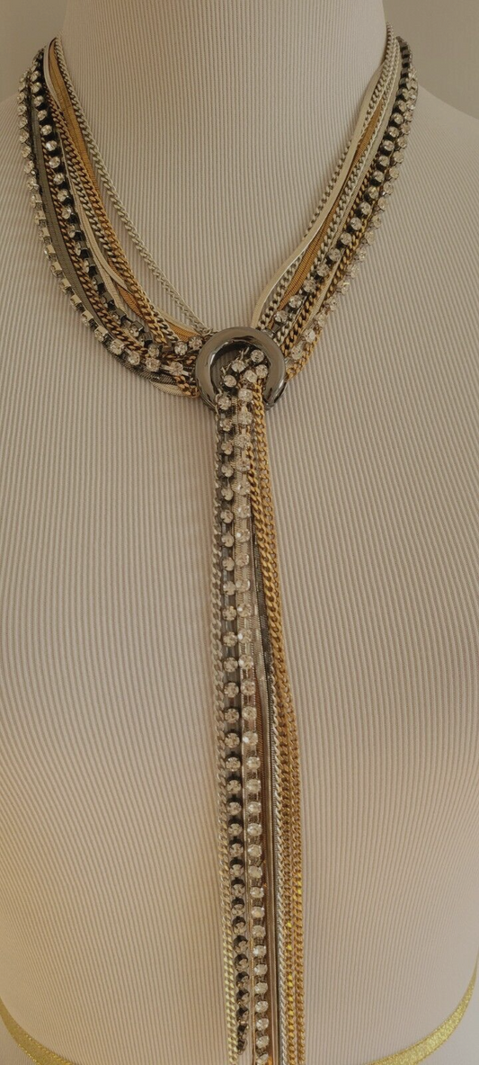 CHICO'S MULTI-STRAND Y- NECKLACE