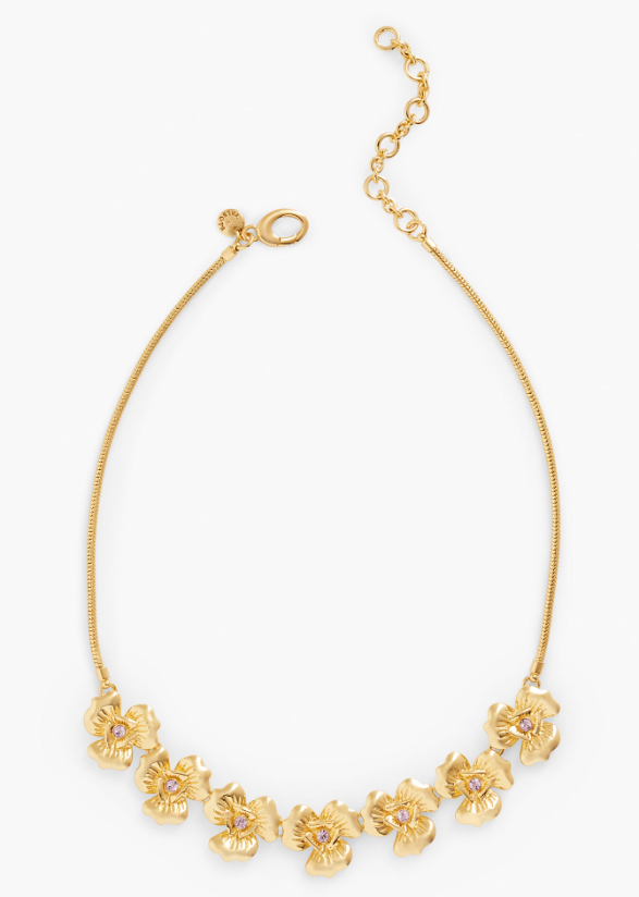 TALBOTS FABULOUS FLORAL NECKLACE
